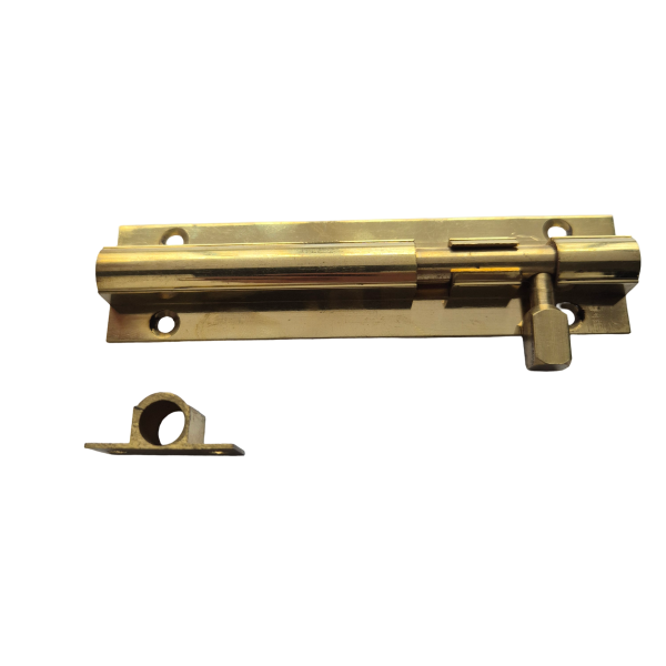 Door Barrel Bolt Straight 100mm Brass - Image 3
