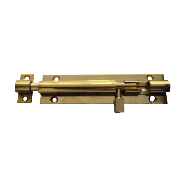 Door Barrel Bolt Straight 100mm Brass - Image 2