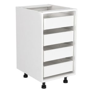 White Base Unit – 4 Drawer 450